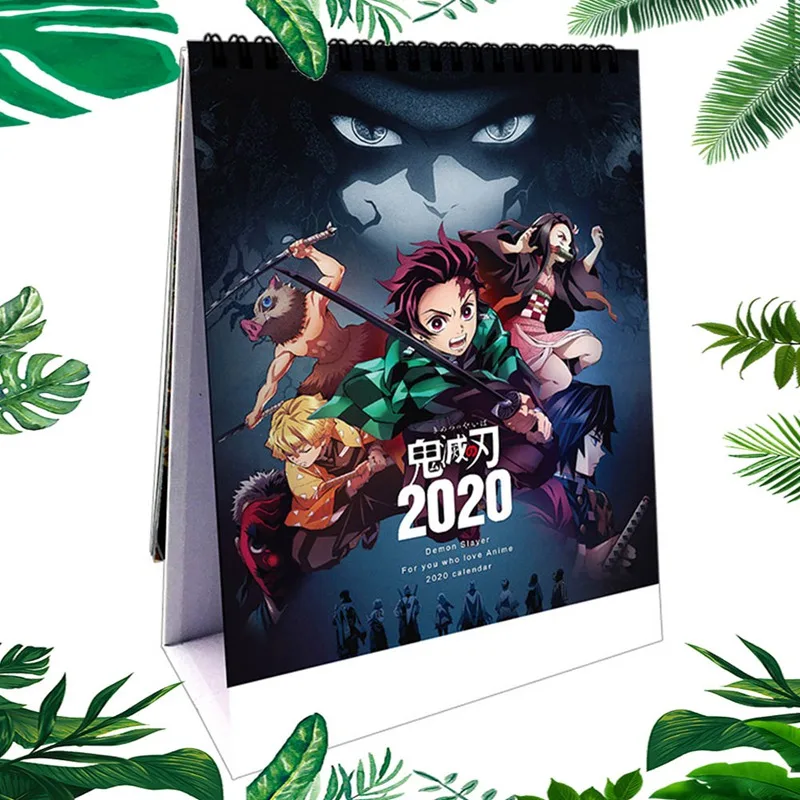 

Animation 2020 Demon Slayer: Kimetsu no Yaiba Desktop Paper Calendar dual Daily Scheduler Table Planner Yearly Agenda Organizer