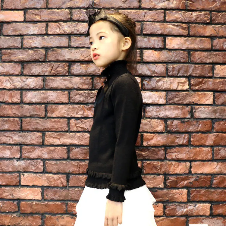 

Tmall Signature Processing OEM Customizable Autumn And Winter Kids' Sweater Mercerized Cotton Girls Students