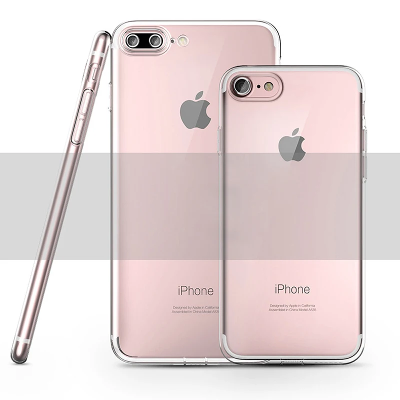 

Luxury Clear Silicone Soft TPU Case For iphone 7 8 6 6s Plus 7Plus 8Plus X XS MAX XR Transparent Phone Case For iPhone 5 5s SE