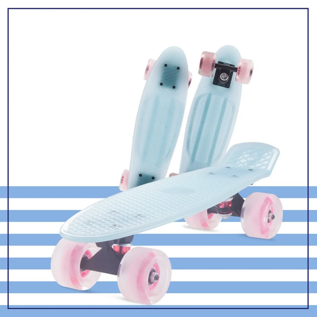 Скейтборд mini cruiser маленький скейтборд лонгборд типа банан для взрослых и детей со