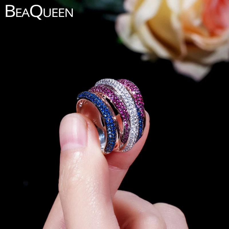 Кольцо BeaQueen в нигерийском стиле унисекс вечернее Ювелирное Украшение