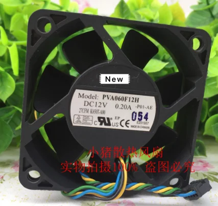 Для Emacro для Foxconn PVA060F12H -P01-AE DC 12V 0.28A 60x60x20 мм 4-провод Сервер вентилятор охлаждения |