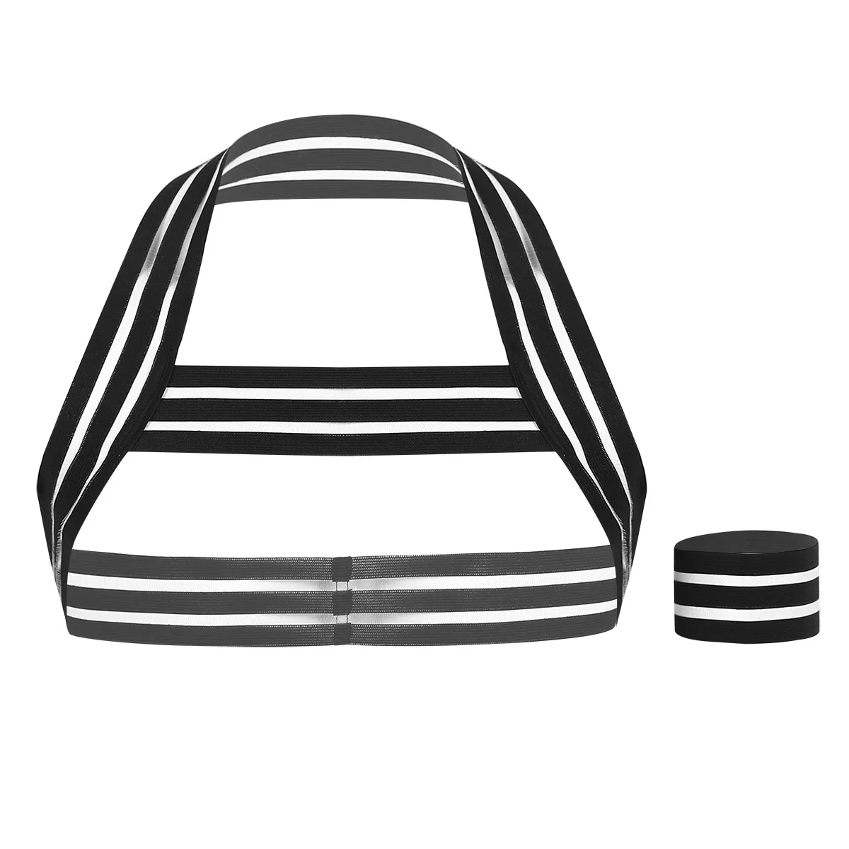 YiZYiF Harness Men Elastic Straps Shoulder Chest Muscle Belt With Armband For Cosplay Role Fancy Club Party Costume Belts -Zentai shop online Hc82bdceaac0b414ba551b978b33614a2d.jpg