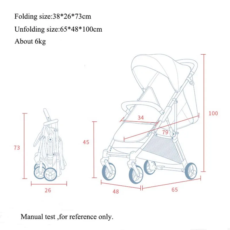 Baby stroller Mini lightweight portable folding baby carriage 2 in 1 baby trolley new upgrade baby