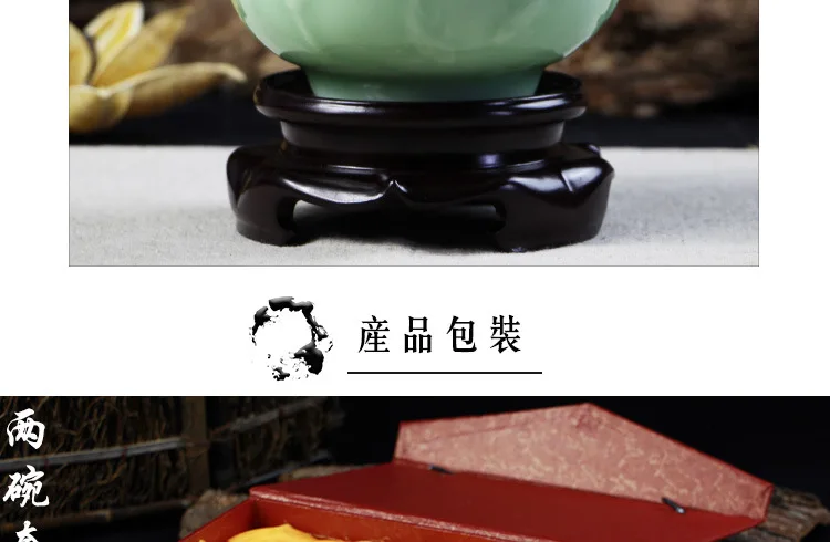 Керамический набор посуды Longquan Celadon Lotus Bowel Бытовая Керамическая пиала для риса свадебный подарок возврат подарочный набор чаш