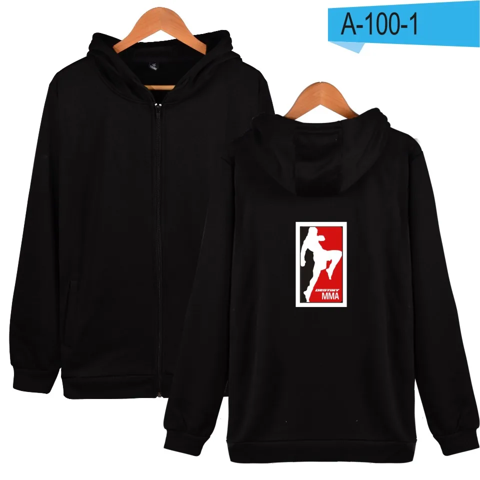 

Creative Print MMA Zipper Hoodies Men 2020 Casual Simple Style Cool Zipper Sweatshirts Cardigan Long Sleeve Funny Jacket Coats