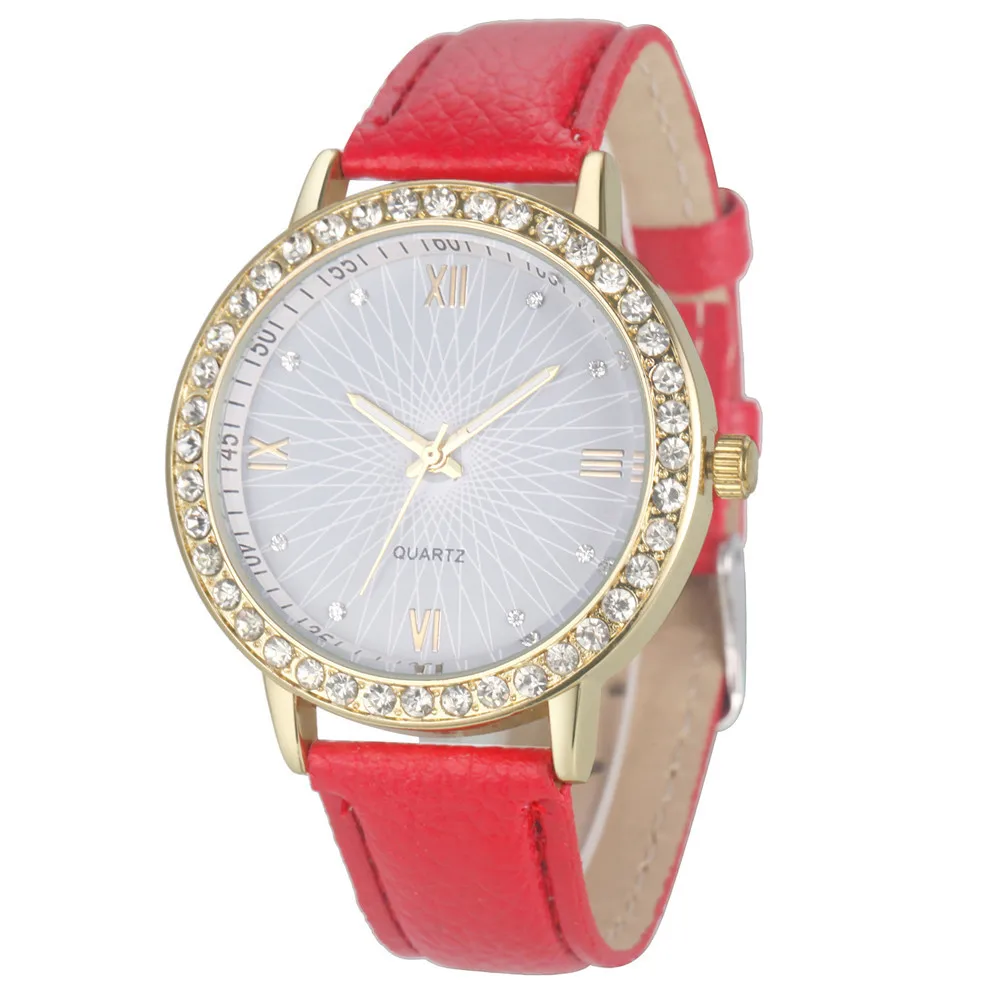 

Hot Selling Ladies' Watch Sun Surface Quartz Watch Korean-style Students Watch Cool Rhinestone Ornament Fashion Watch
