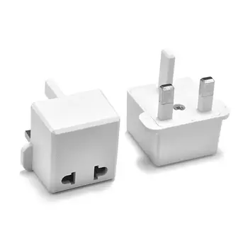 

100pcs US EU To UK Power Adapter American European To British Travel Plug Adapter Converter AC Changer Outlet Socket