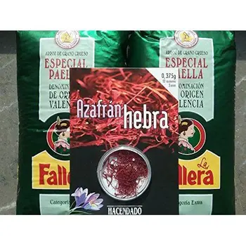 

Lot of 2kg. Paella Rice La Fallera + 0,375gr Saffron threads Hacendado