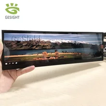 Écran LCD à bande longue de 12.6 pouces, 1920x515, IPS, avec étui, deuxième moniteur pour ordinateur portable
