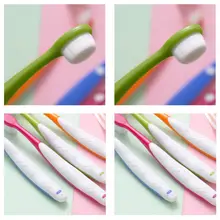 10000 волосков, мягкая щетина, маленькая головка, зубная щетка для детей, детские Лиственные зубы, уход за полостью рта, нескользящая зубная щетка, инструмент, От 3 до 8 лет