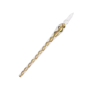 

1 Pc Vintage Handmade Art Elegant Crystal Glass Dip Pen Sign Ink Pens