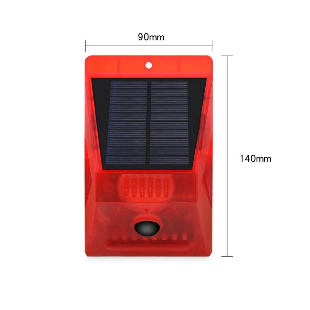 

Dropship Waterproof Solar 6 LED Alarm Warning Security Anti-Theft Flashing Light Sensor Garden Lamp