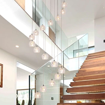 

Modern Nordic LED staircase light.Pendant lamp.Bedroom light fixture.Dining chandelier