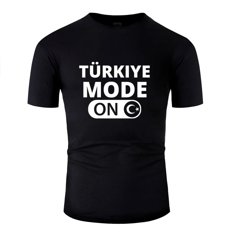 Funny Mode On Tuerkiye Tuerkei, футболка для мужчин, мужские футболки с буквами, для фитнеса, большие размеры, S-5xl