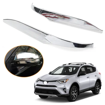 

ABS Chrome Car Rearview Side Mirror Decorate Cover Trim For Toyota RAV4 2014 2015 2016 2017 2018