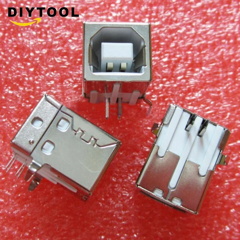 

10PCS USB 2.0 Female Type-B Connector Replace Solder Port J20