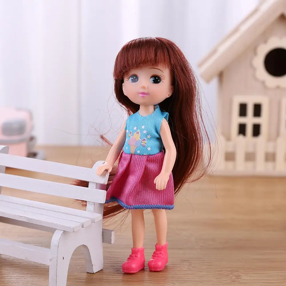 10pcs Plastic PVC Dressing Costume Doll Cake Bake Mold Kids Play House Toy