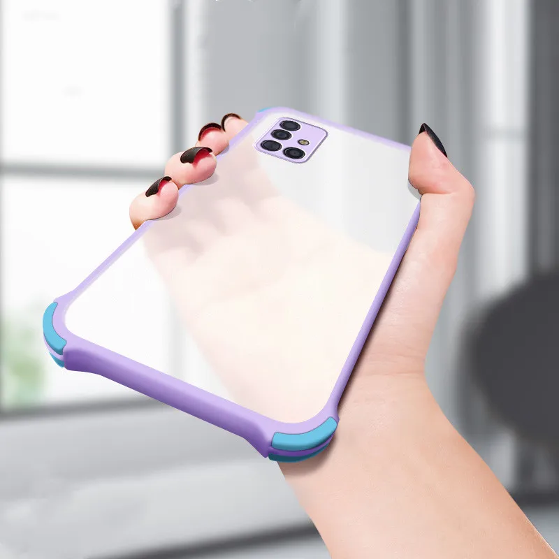 Luxury Shockproof Case For Samsung S20 FE Note 20 S20 Plus 20Ultra S21 Plus Matte Case A71 A51 A31 4G A52 A72 5G A70 A50 A30 A20