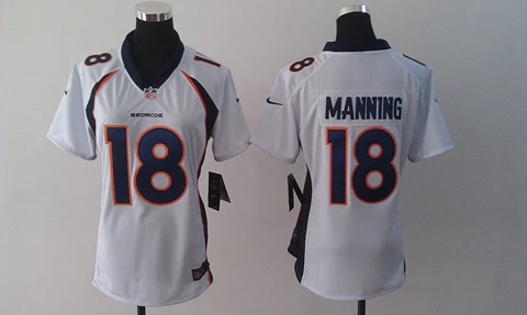 Stitiched, Denver Peyton Manning для мужчин, женщин, Молодежный трикотаж - Цвет: Белый