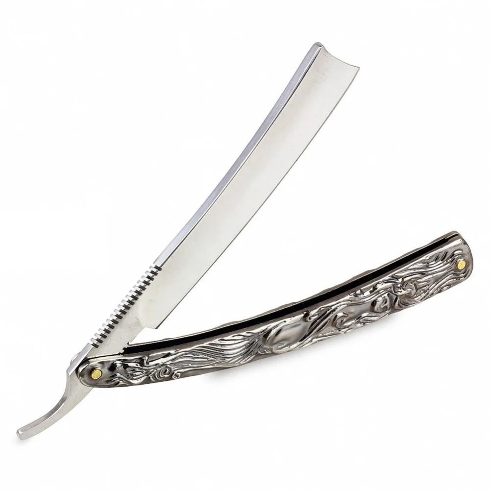 Винтажный складной бритвенный станок из нержавеющей стали|folding shaving knife|shaving kniferazor