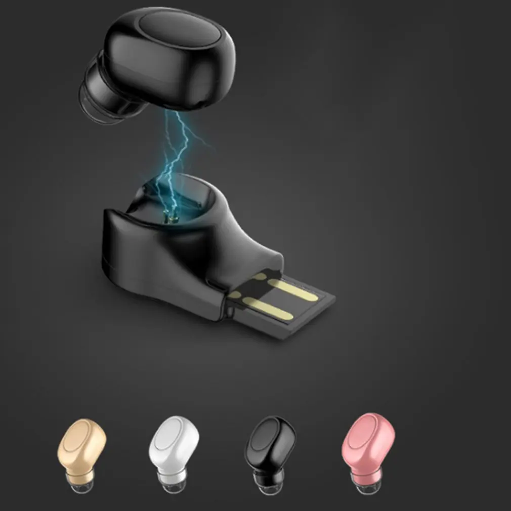 Magnetic Suction Charging Vehicle-mounted Portable Wireless Headset Car Headphone USB Magnetic Charging