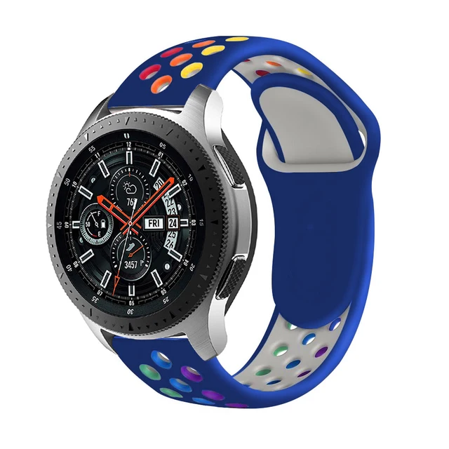 20mm/22mm Strap for Samsung Galaxy Watch 4/3/46mm/42mm/Active 2/Gear S3 Frontier Silicone Bracelet Huawei Watch GT/2/2e/Pro Band Purple color 8