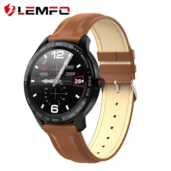 

LEMFO Smart Watch Bluetooth Calls ECG Heart Rate Read Notifications Full Touch Screen IP68 Waterproof Smart Watch Men Women