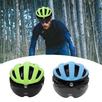 

Bicycle Helmet with Goggles Ultralight Adjust LED Light Cycling Helmet Mountain Road MTB Bike Helmet for Men Women Sport Helmet