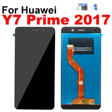 For Huawei Y7 2017 Display Touch Screen Digitizer LCD Assembly for Huawe Y7 Prime 2017 Screen Frame Repair Replacement Part