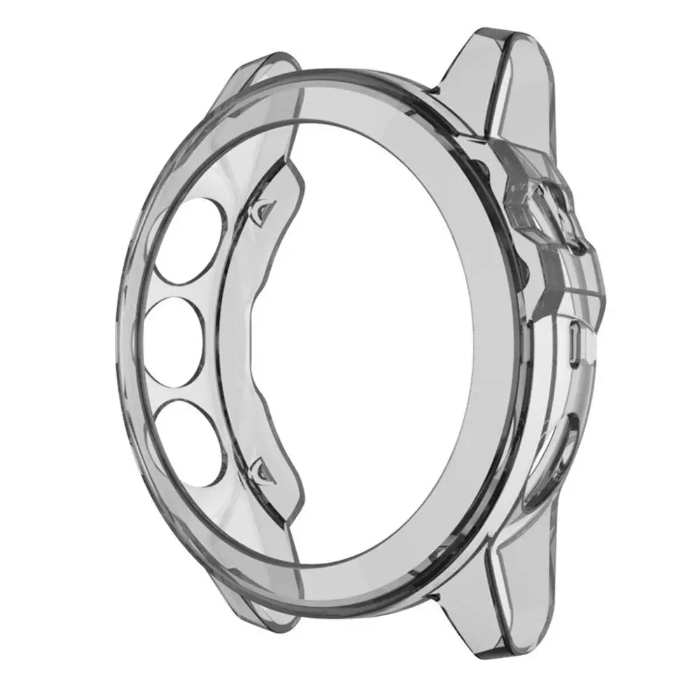 Мягкий ультра-тонкий прозрачный защитный чехол из ТПУ для Garmin Fenix 5/5 Plus Смарт-часы аксессуары Fenix5 Shell#1009 - Цвет: Gray