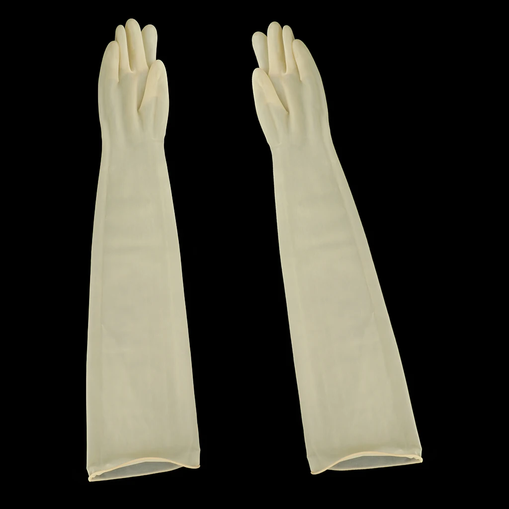 75cm Industrial Anti Chemical Acid Alkali Houseware Kitchen Household Protective Equipment Work Safety Rubber Gloves Unisex 2