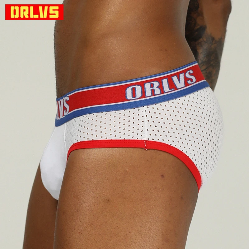 ORLVS Брендовое Мужское нижнее белье пикантные мужские трусы jockstrap Cueca Tanga Slip Homme Kincker