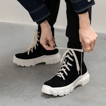 

Winter New Kid Suede Women Snow Boots Ankle Booties Cross-tied Ladies Shoes Fur Warm Flat Platform Wool Round Toe Solid Color