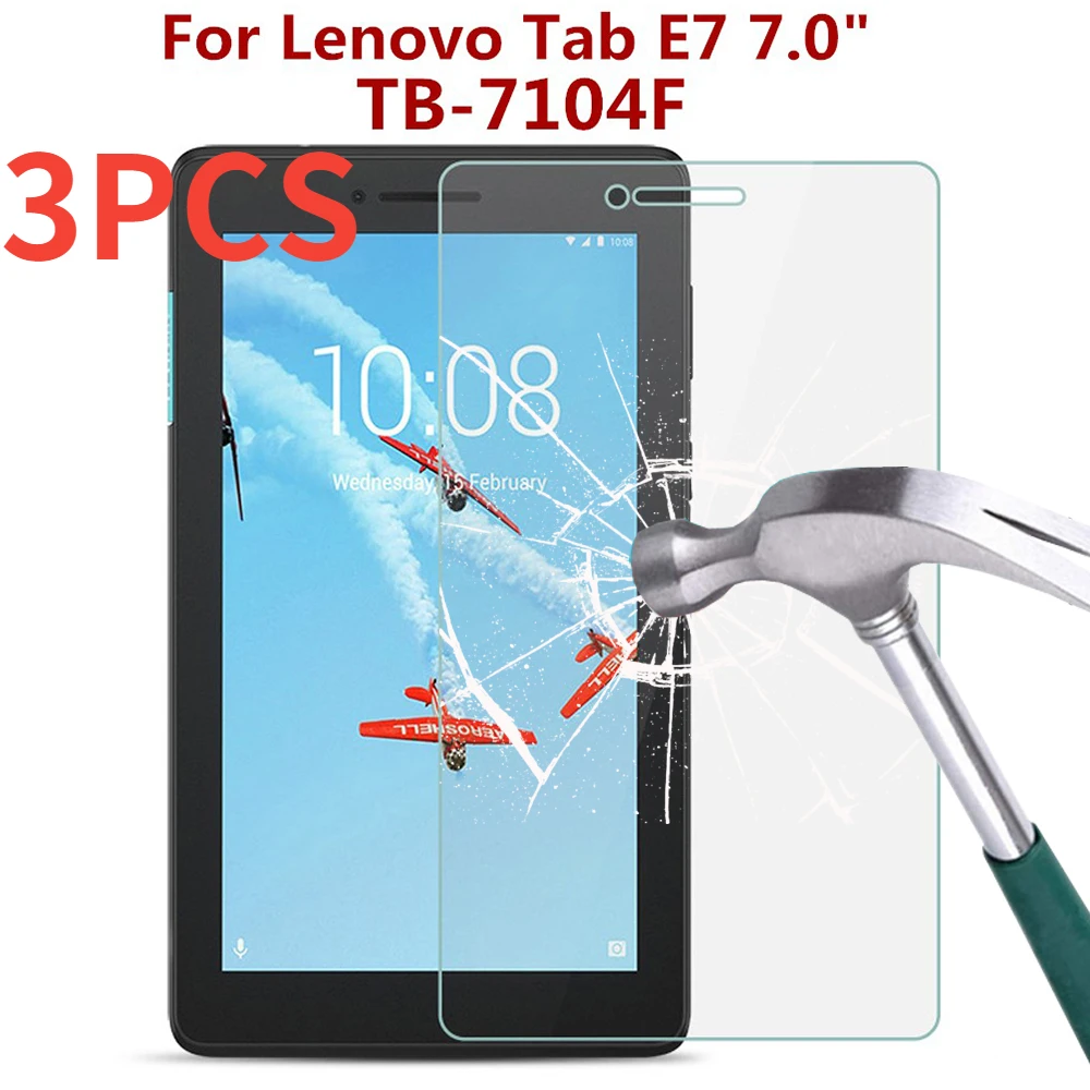 

3 шт. 9H закаленное стекло для Lenovo Tab E7 7,0 дюймов Защитная пленка для экрана искусственная Взрывозащищенная защитная пленка против царапин для планшета