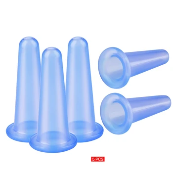 

5Pcs Silicone Cupping Cup Set Manual Anti Fat Body Massager Professional Vacuum Cupping Therapy Kit Anti Cellulite Cans Detox 31