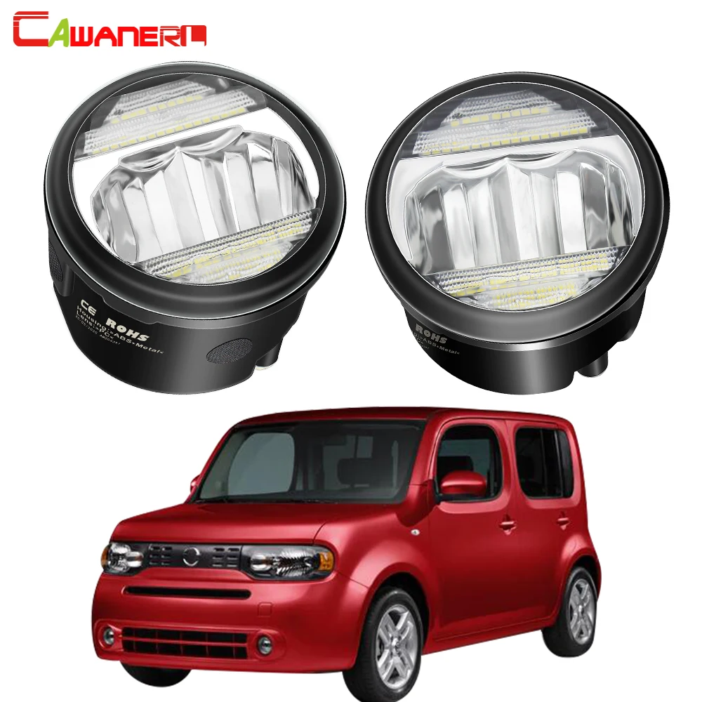 

2in1 Fog Light + DRL 30W 8000LM Car Front Bumper Fog Lamp Daytime Running Light H11 12V For Nissan Cube Z12 Hatchback 2010-2014