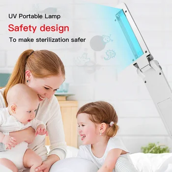 

Handheld UVC Disinfection Lamp 2W UV Sterilization Lamp USB Folding Ultraviolet Disinfection Light Travel Sterilizing Lights