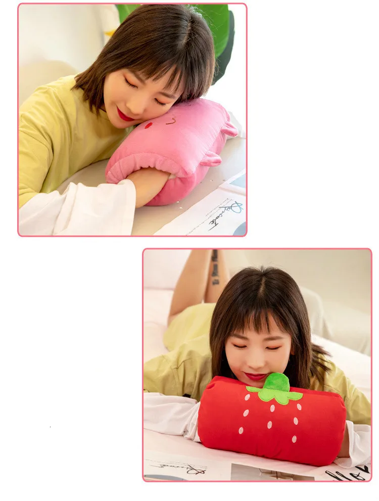 Цилиндр Рука теплая рука Драгоценная офисная Подушка полоса рука теплые шерстяные куклы мягкие игрушки подарок деятельности плюшевый теплый мешок