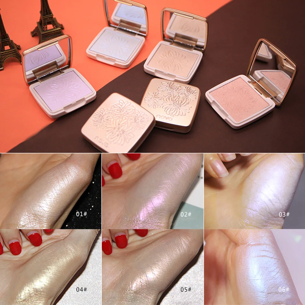 

Highlighter Facial Bronzers Palette Makeup Glow Kit Face Contour Shimmer Powder Body Base Illuminator Highlight Cosmetics TSLM1