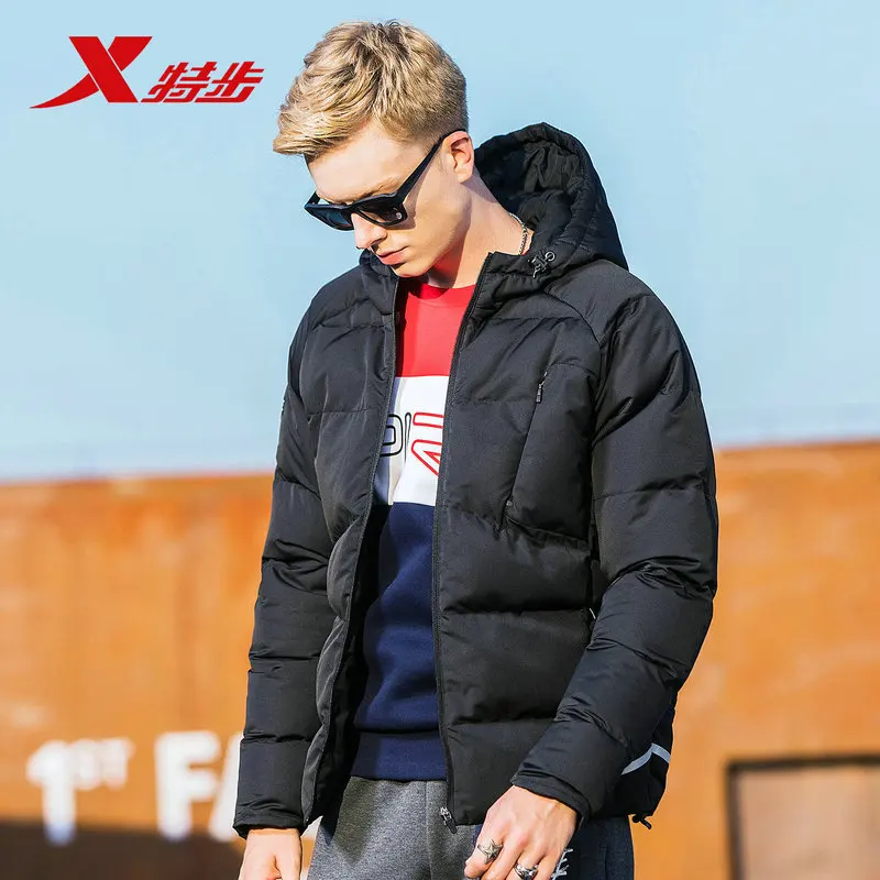 

Xtep Men Down Jacket Winter Warm Lightweight Down Jacket Waterproof Tubular Down Jacket For Men 882429189106