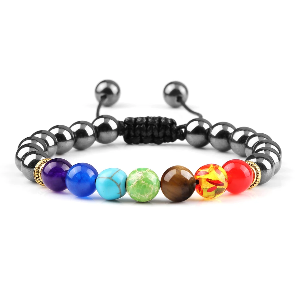 Braccialetti da Uomo in Pietra Naturale Occhio di Tigre