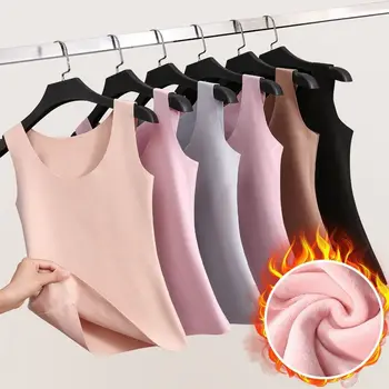 

New 2020 Thermal Underwear Warm Body Tops Vest Women Sleeveless Slim Seamless Thermal underwear