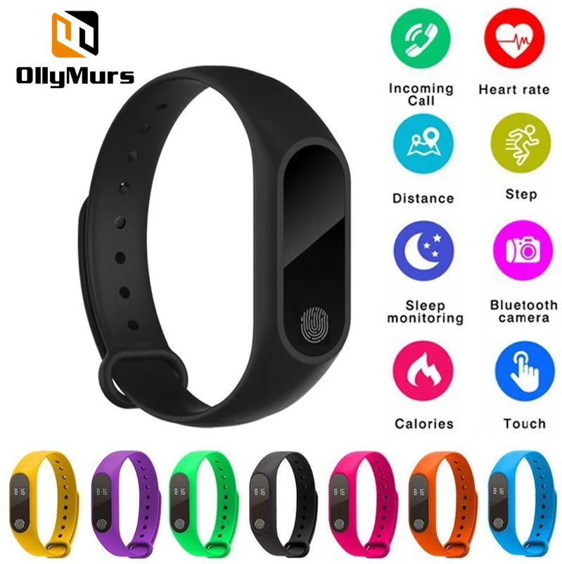 

Hot M2 Smart Band Wristband Health Heart rate/Blood/Pressure/Heart Rate Monitor/Pedometer Sports Bracelet smart Bracelet