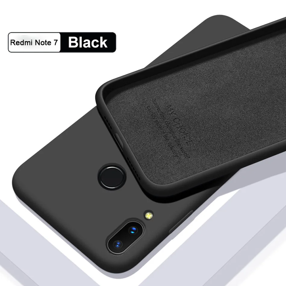 

HATOLY Skin-friendly Case For Xiaomi Redmi 7A Liquid Silicone Cases For Xiaomi Redmi 7A Slim Soft TPU Microfiber Cover Capas