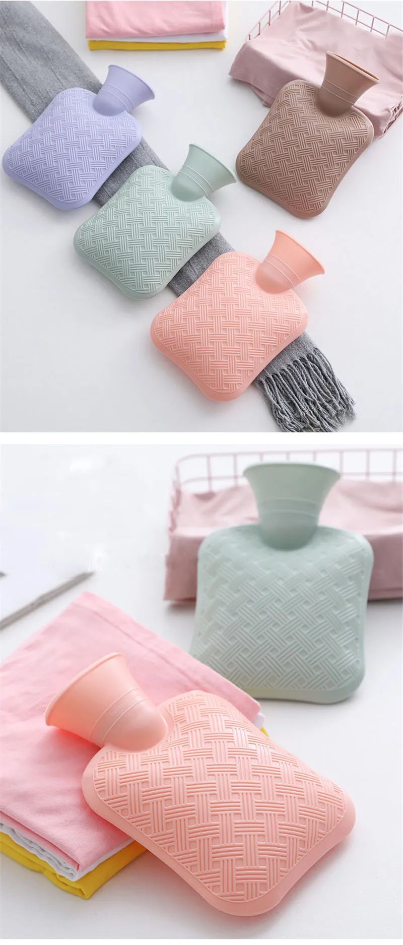 Грелка для рук подарок мини Студенческая шея для ног СВЧ Взрывозащищенная бутылка для горячей воды силиконовая зимняя уличная с крышкой