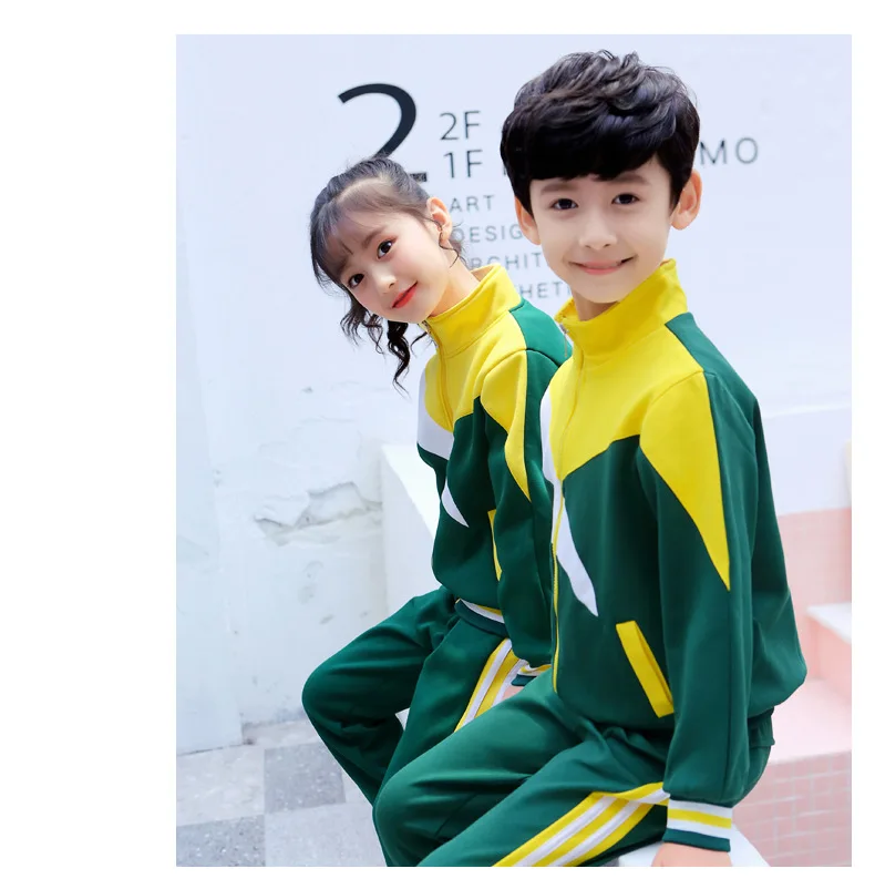 Autumn British Style Cotton Kindergarten Clothing School Primary and Secondary School Uniforms Brother Sister Baseball Suit
