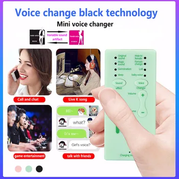 

Live Voice 8 Different Sound Microphone Voice Changer Device for Gift Birthday Present Kids/XBOX/PS4/Phone/iPad/Computer/Lapto