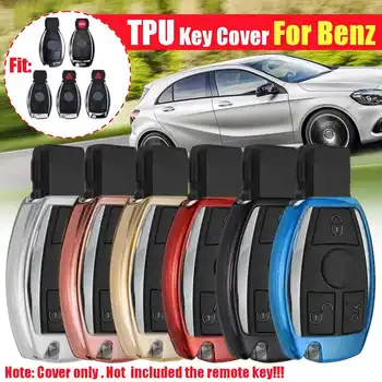 

TPU Remote Key Cover Soft TPU Case Shell Car Key for Mercedes for Benz A B C Class C200 E G Class E260L GLK A45 Accessories