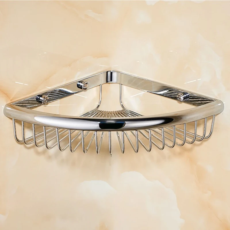 Двухслойная Хромированная Корзина для ванной комнаты